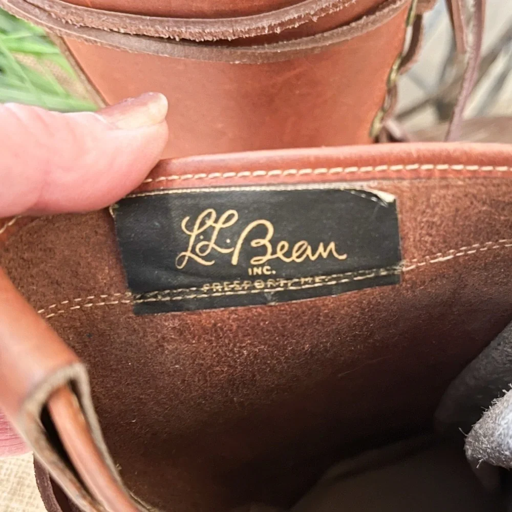 Vintage L.L. Bean Men’s Tall Maine Hunting Boots Brown Size 8 FF Waterproof